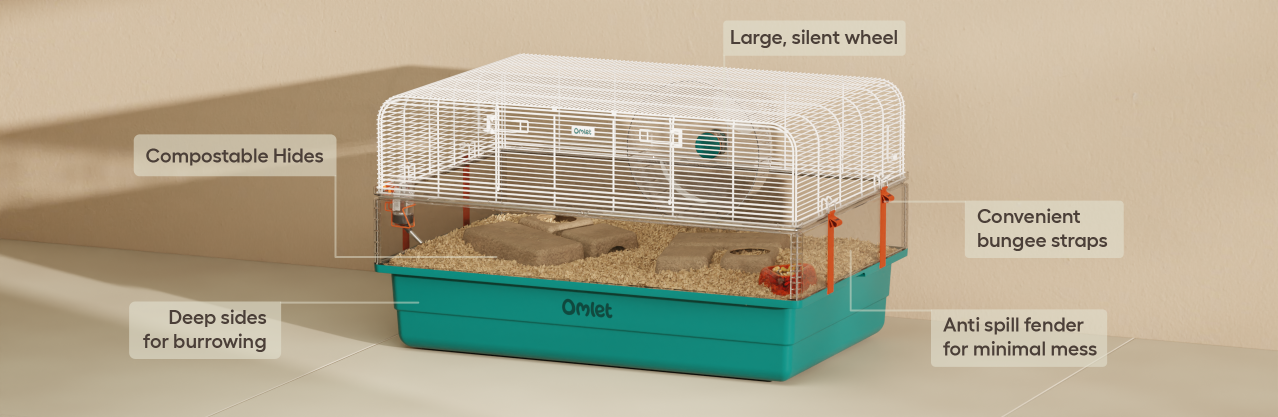 Hamster cage designed by Omlet