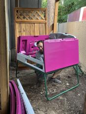 Building the coop was easy! It’s perfect for our space and the girls figured out how to get in in just a few days. 