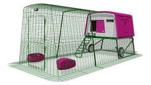 Eglu Cube Large Chicken Coop with 9ft Run and Wheels Package - Purple