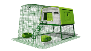 Eglu Cube Chicken Coop with 6ft Run Package - Leaf Green