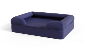 Memory Foam Bolster Dog Bed - Small - Midnight Blue