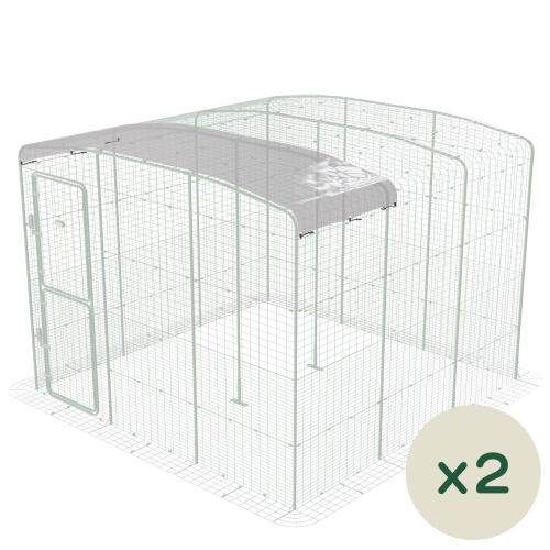 Walk in run 2x clear covers 9ft