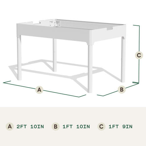 Hamster cage stand dimensions (in)