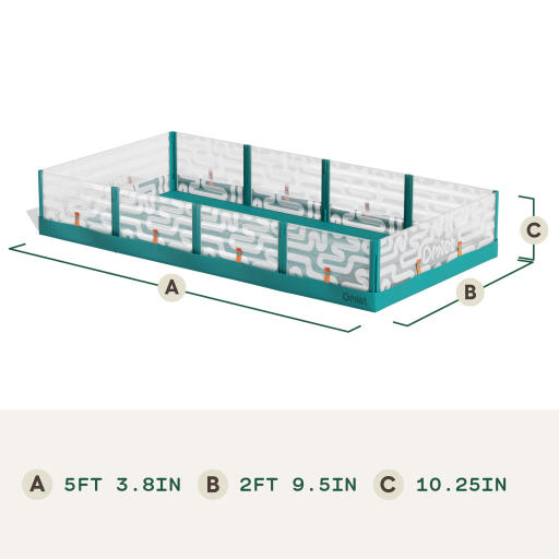 Large hamster playpen dimensions (in)