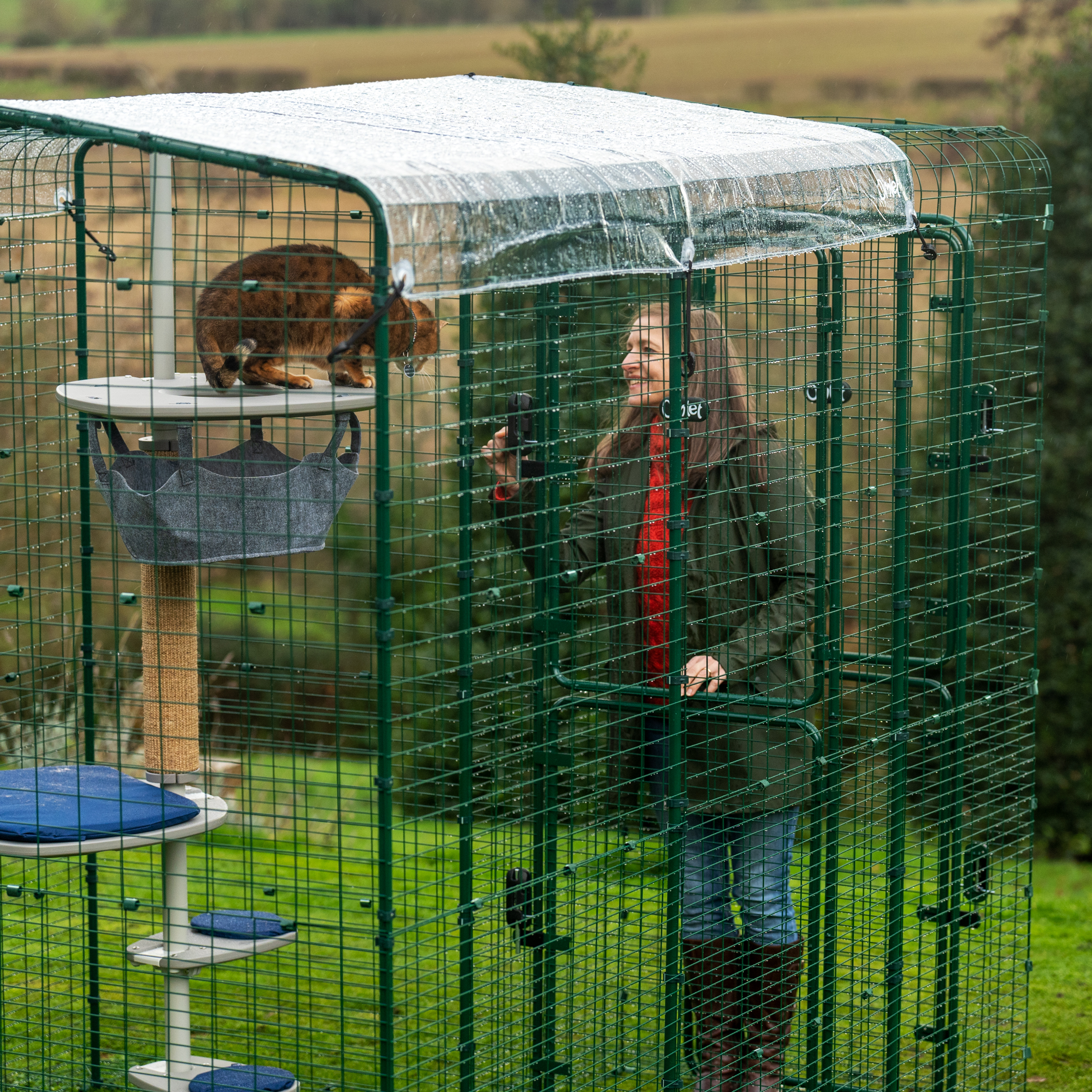 Clear Catio Cat Run Cover 9ft x 12ft Omlet